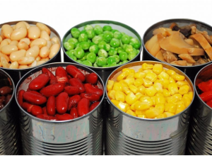 Canned Fruits and vegetables