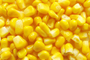Frozen corn kernel
